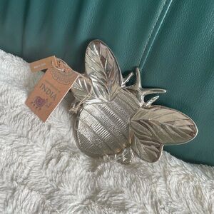 Handcrafted Decorative Metal Bug Beetle Dish Candy Dish